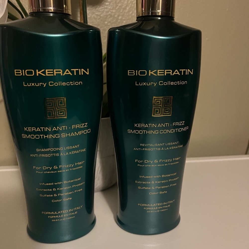 NEW Bio Keratin Luxury Anti-Frizz set,Paraben & Sulfate Free, 33.8 fl oz